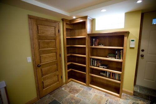 Build-in bookshelves